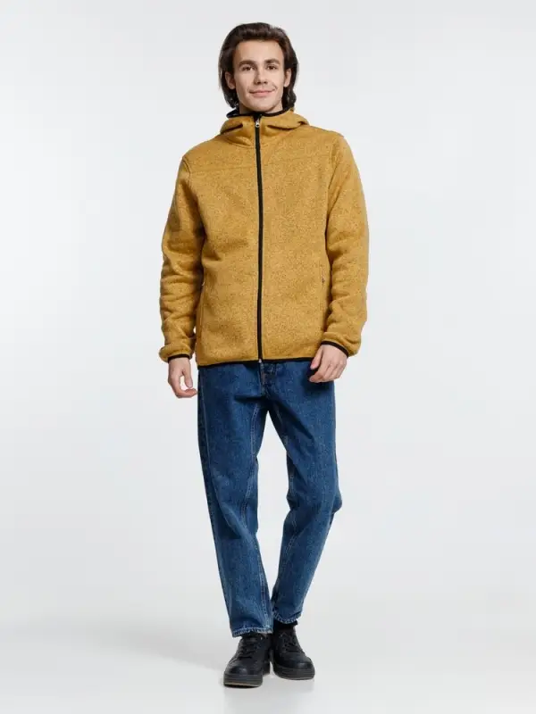 Куртка с капюшоном унисекс Gotland, горчичная, размер S Куртка с капюшоном унисекс Gotland, горчичная, размер S