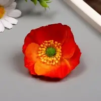 Бутон на ножке для декорирования «Рудбекия оранжевая», 6.5×6.5 см