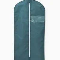 Чехол для одежды LaDо́m, ПВХ окно, плотный, 60&times;115 см, изумрудный
