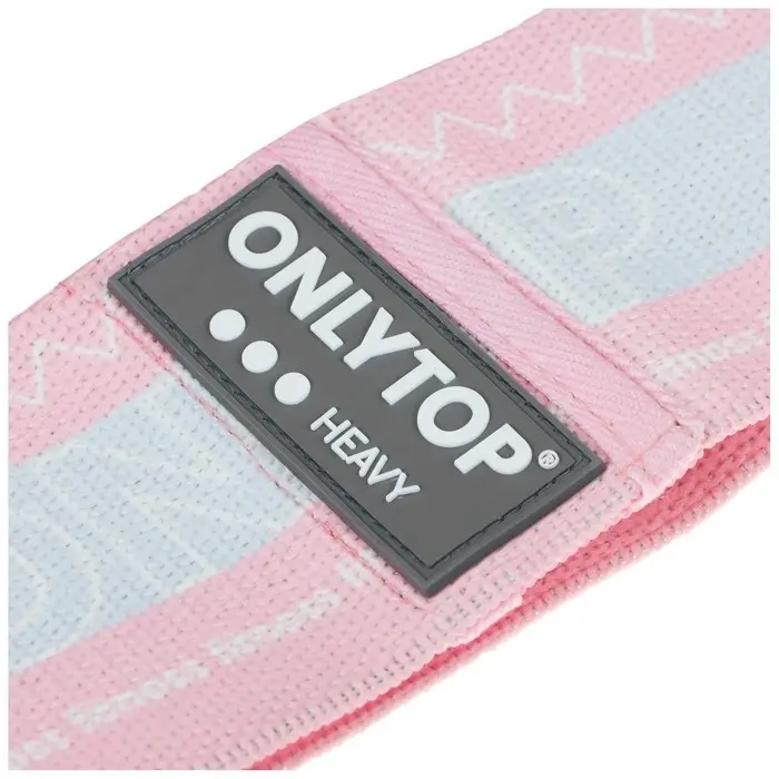 Фитнес-резинка ONLYTOP Pink HEAVY, нагрузка 20-32 кг