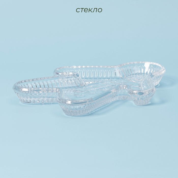Блюдо «Новогоднее чудо. Пряня», 24×18,5×2,7 см, стекло, прозрачное