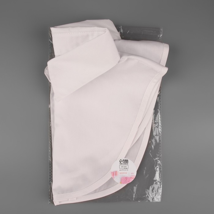 Воротник ложный, диаметр горловины = 42 см, 31,5 × 20,5 см, цвет белый Воротник ложный, диаметр горловины = 42 см, 31,5 × 20,5 см, цвет белый