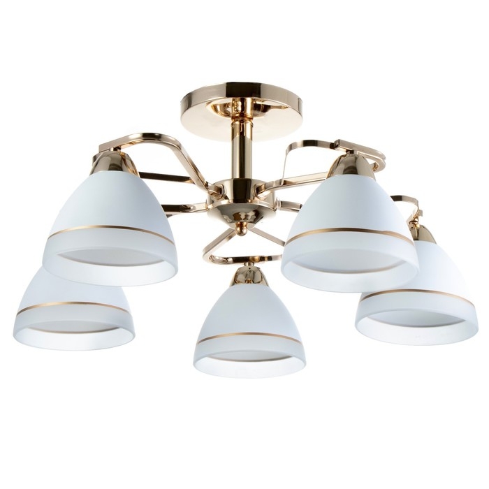 Люстра Люстра "Флёр" 5хЕ27 40Вт золото 57х57х25 см BayerLux