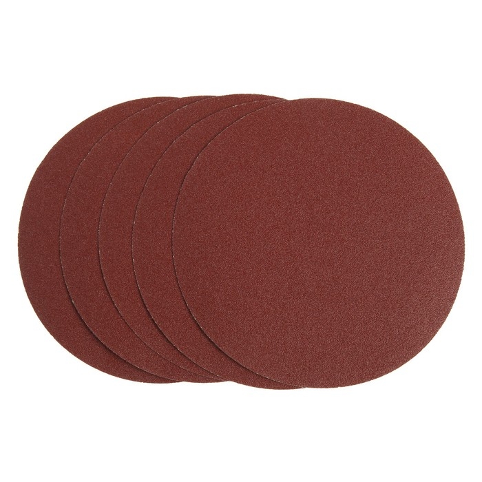 Круг абразивный шлифовальный под Круг абразивный шлифовальный под "липучку" ТУНДРА, 180 мм, Р100, 5 шт.