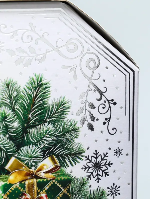 Коробка подарочная новогодняя «Ларец белый» 17×12×13 см Коробка подарочная новогодняя «Ларец белый» 17×12×13 см