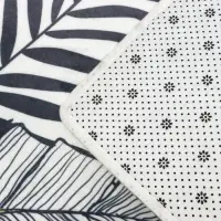 Коврик для ванной и туалета Доляна &laquo;Листья&raquo;, 45&times;120 см