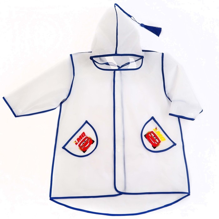 Дождевик детский, размер S, 92-98 см, Тачки Дождевик детский, размер S, 92-98 см, Тачки