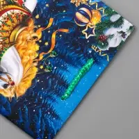 Пакет подарочный новогодний ламинированный, «Новогодний конь» , 18×10×22.3 см