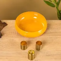 Подсвечник на 3 свечи на магнитах «Песок», 13×13×4 см