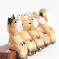 Фигура &laquo;Зверушки на скамейке&raquo;, 18&times;6&times;4.5 см, дерево, коричневый