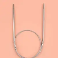 Спицы круговые, для вязания, с металлическим тросом, d=2.5 мм, 10/40 см