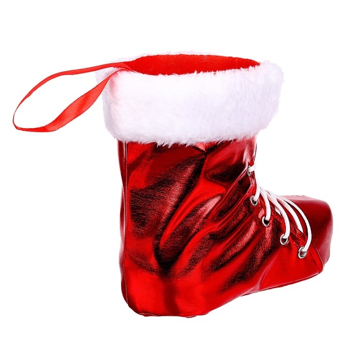 Конфетница «Сапожок», на шнуровке, цвет красный Конфетница «Сапожок», на шнуровке, цвет красный