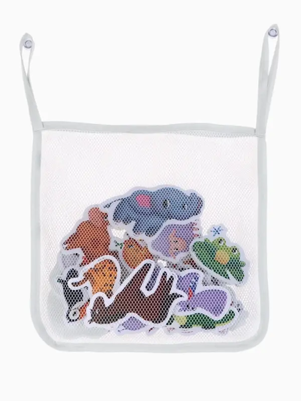 Игрушки - стикеры для купания в ванне Крошка Я &laquo;Весёлые зверята&raquo;, с сеткой, EVA, набор 20 шт.