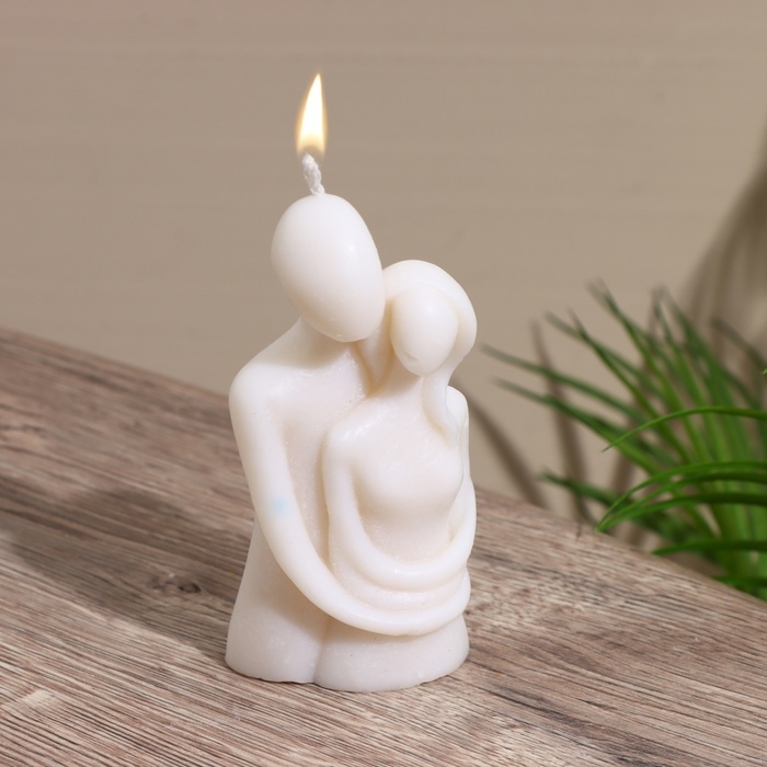 Свеча  Свеча "Двое" 5х7х14 см, соевый воск