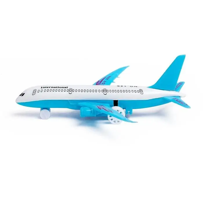 Самолёт детский инерционный «Авиалайнер», цвета МИКС