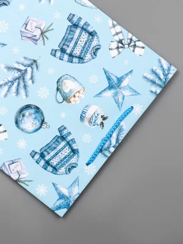 Пакет подарочный новогодний ламинированный, «Новогодние игруки » , 26×12×32 см Пакет подарочный новогодний ламинированный, «Новогодние игруки » , 26×12×32 см