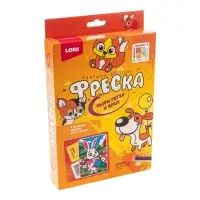 Фреска, картина из песка &laquo;Зайка&raquo;