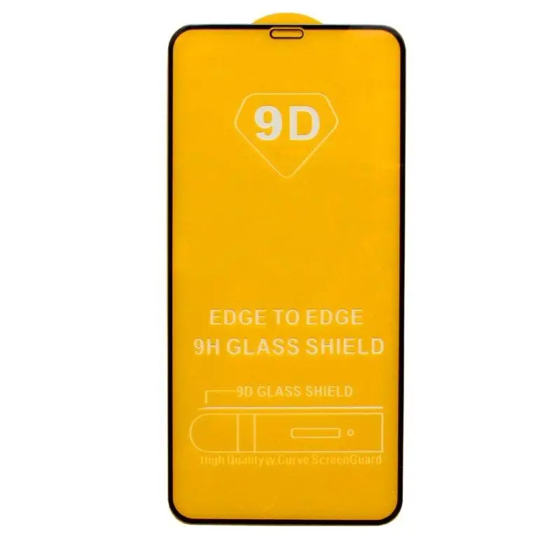 Защитное стекло для iPhone 11 Pro Max/XS Max Full Glue с рамкой 2.5D черное (25 шт./уп.)