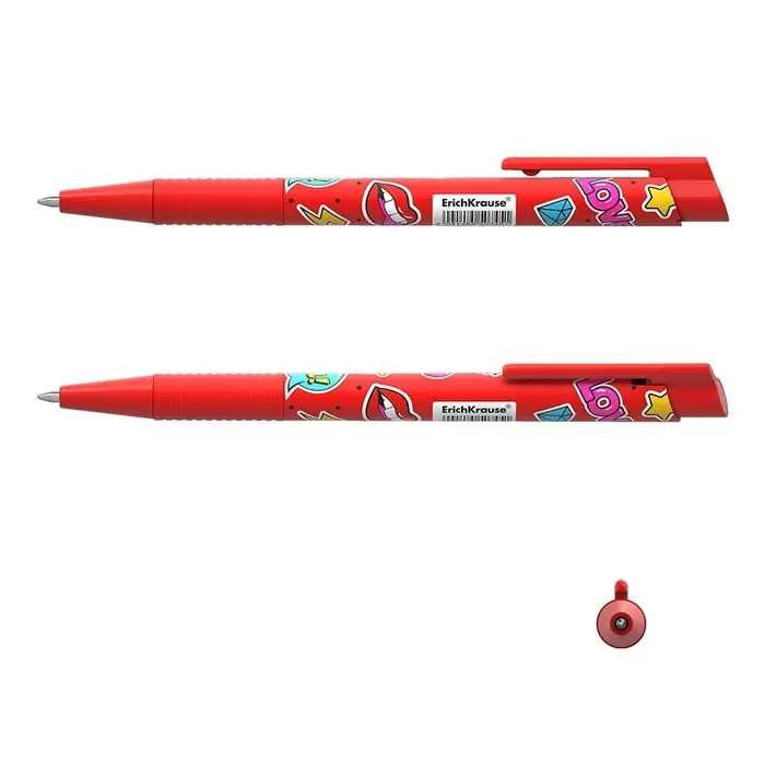 Ручка шариковая автоматическая ErichKrause ColorTouch Sweet love, узел 0.7 мм, чернила синие, резиновый держатель, тонкое письмо, покрытие Soft Touch Ручка шариковая автоматическая ErichKrause ColorTouch Sweet love, узел 0.7 мм, чернила синие, резиновый держатель, тонкое письмо, покрытие Soft Touch