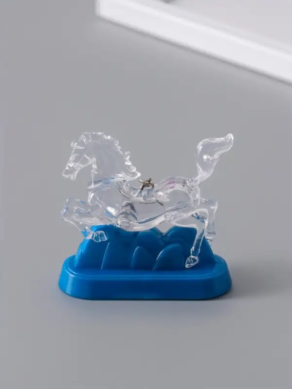 Фонарик брелок для ключей на кольце «Лошадь в горах», мигает, 6.5×2.5×6.2 см, МИКС