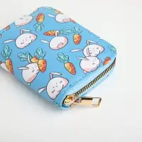 Кошелёк детский &laquo;Кролики&raquo;, на молнии, голубой