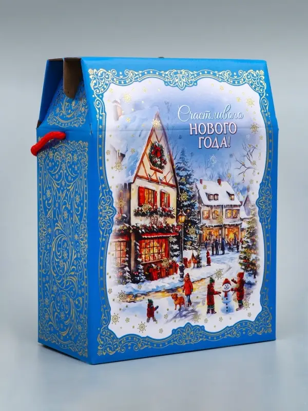 Коробка подарочная новогодняя, 20×10×26.5 см Коробка подарочная новогодняя, 20×10×26.5 см