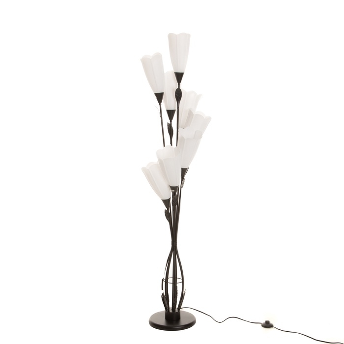 Торшер  Торшер "Букет" 8хE27 40Вт черный 35х28х168 см