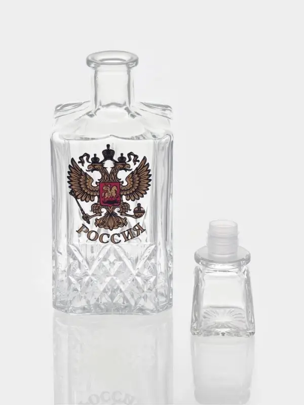 Набор питьевой &laquo;Герб России&raquo;, 7 предметов: графин 500 мл, стопка 50 мл, 6 шт.