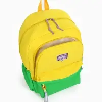 Рюкзак молодёжный на молнии, с карманами, двухцветный, 31&times;15&times;46 см, жёлтый