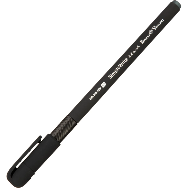 Ручка гелевая неавтомат. SimpleWrite BLACK 0,5мм,черная 20-0067