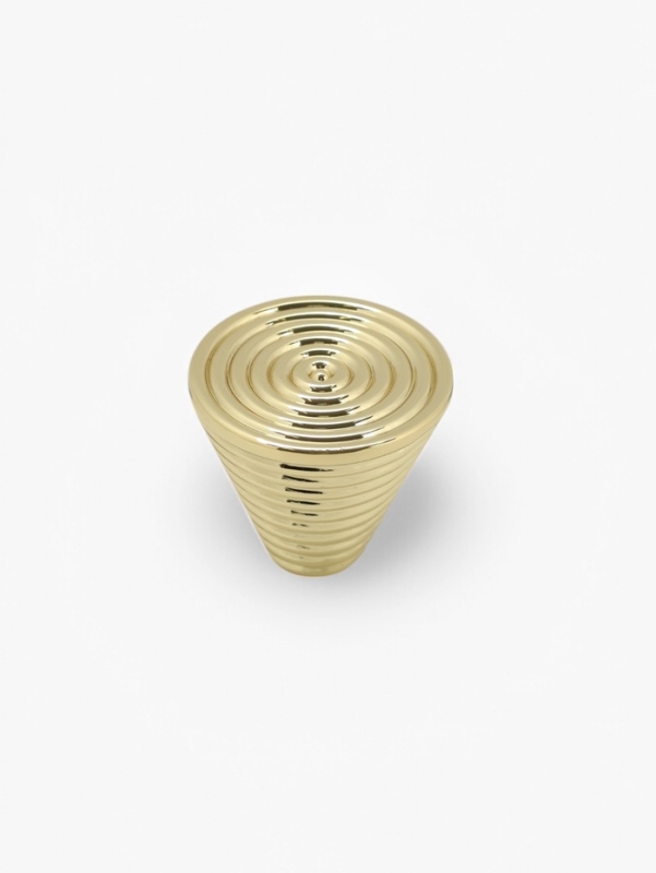 Ручка-кнопка CAPPIO  Ручка-кнопка CAPPIO "Лабиринт", цинк, цвет золото