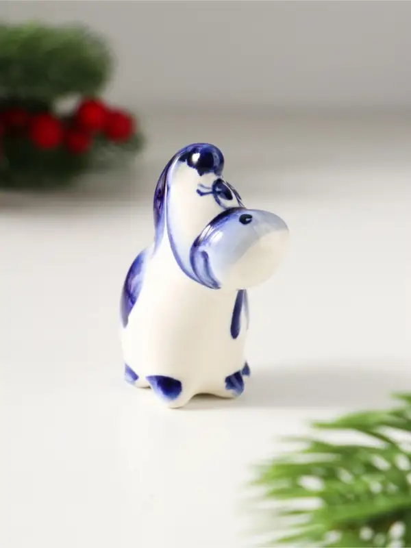 Сувенир Конь Вася, 5,5х6х3см, гжель Сувенир Конь Вася, 5,5х6х3см, гжель