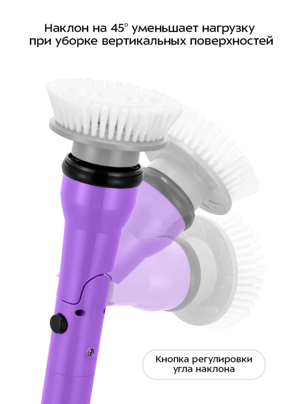 Электрическая щетка для уборки с насадками КТ-9837 - 30 Вт