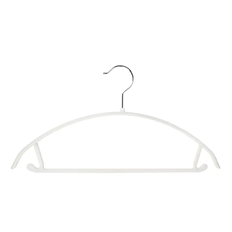 Вешалка для одежды тм VETTA, 40х21,5х1 см, пластик с покрытием софт тач, цвет белый