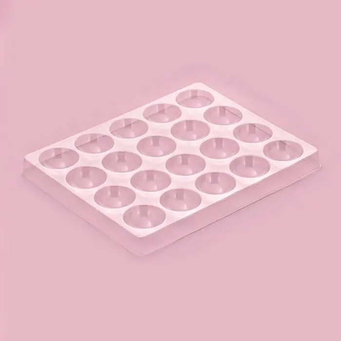 Форма для шоколада и конфет &laquo;Полусфера&raquo;, 23.6&times;18.8 см, 20 ячеек 4&times;4&times;1.8 см, пластик, прозрачная