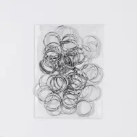 Кольцо для брелока d25мм набор 100 шт металл серебряный Кольцо для брелока d25мм набор 100 шт металл серебряный