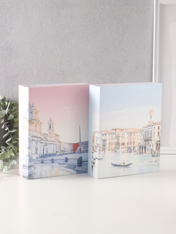 Фотоальбом на 200 фото 10х15 см Фотоальбом на 200 фото 10х15 см "Городские пейзажи" кожзам, МИКС 5х17,5х22,5 см