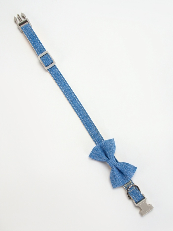 Ошейник Ошейник "Джентельмен жакардовый", 40 х 1,5 см, синий