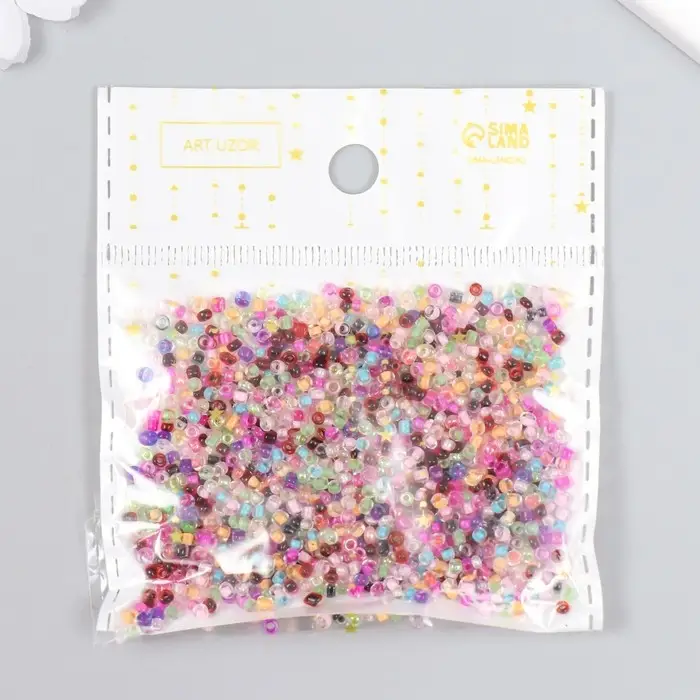 Бисер круглый 12/0  Бисер круглый 12/0 "Разноцветные фантазии" 20 гр