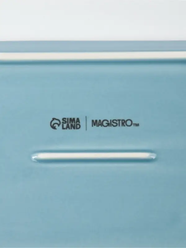 Маслёнка Magistro &laquo;Церера&raquo;, 18&times;12 см, фарфор, голубая