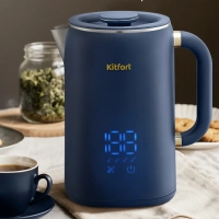 Чайник электрический металлический КТ-6749 - 1.5 л Чайник электрический металлический КТ-6749 - 1.5 л