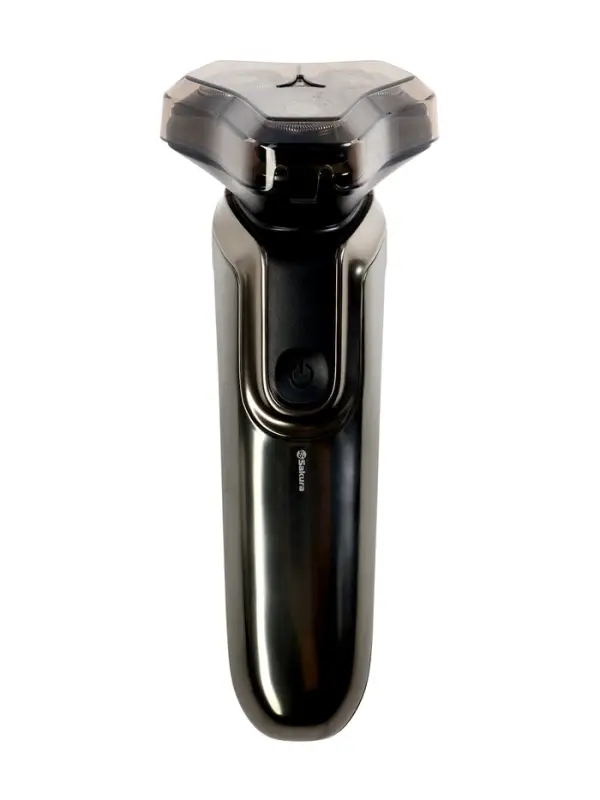 Электробритва Sakura SA-5433BK, роторная, 3 плавающие головки, LED дисплей, 5 Вт, АКБ, чёрная