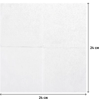 Салфетки бумажные Luscan PROFI PACK 1сл24х24 белые 400шт/уп