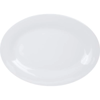 Блюдо овальное Chan Wave Classic, фарфор, белое, 300мм, фк0128