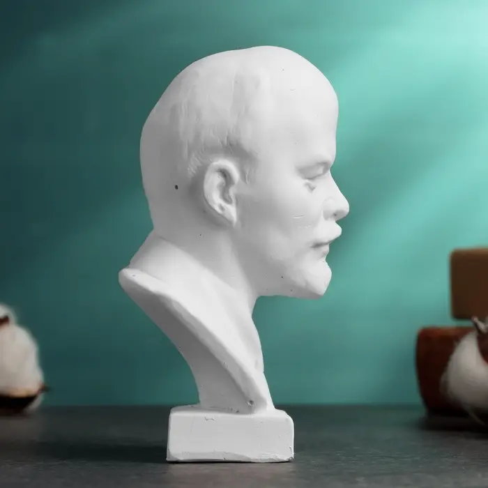 Бюст &laquo;Ленин В.И.&raquo;, фигурка гипс, 13&times;8&times;8 см