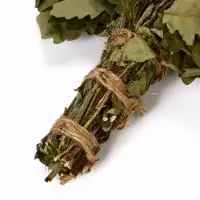 Веник для бани и сауны, дубовый, с шалфеем