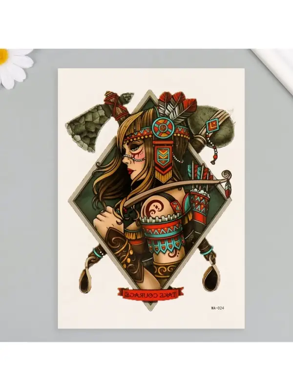 Переводная тату на тело цветная &laquo;Стойкость&raquo;, 26.1&times;14.6 см