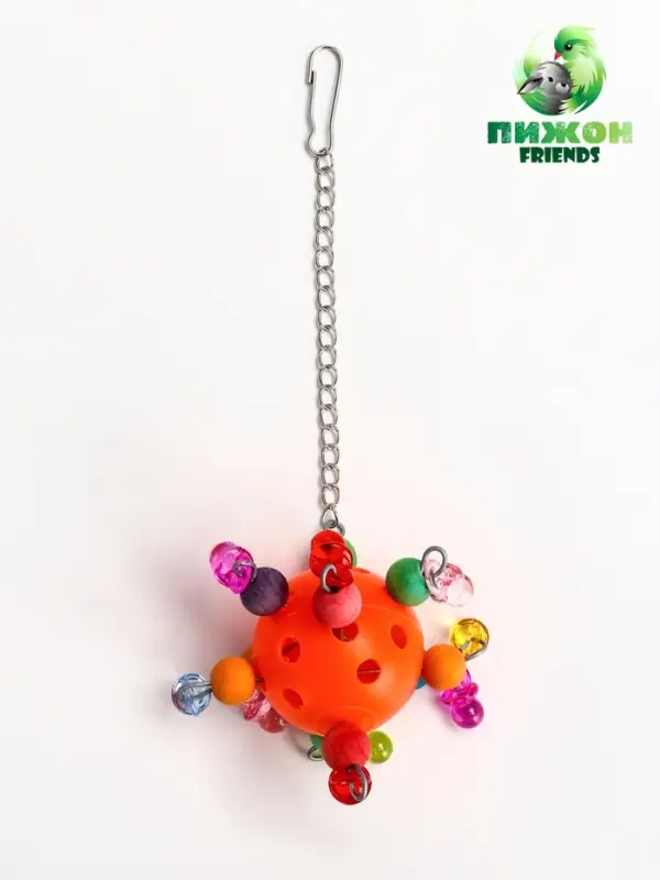 Игрушка для птиц &laquo;Большая забава&raquo;, 23 см, цвет МИКС