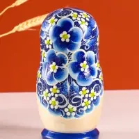 Матрёшка дерево «Марина», гжель, 5-кукольная, 19 см Матрёшка дерево «Марина», гжель, 5-кукольная, 19 см