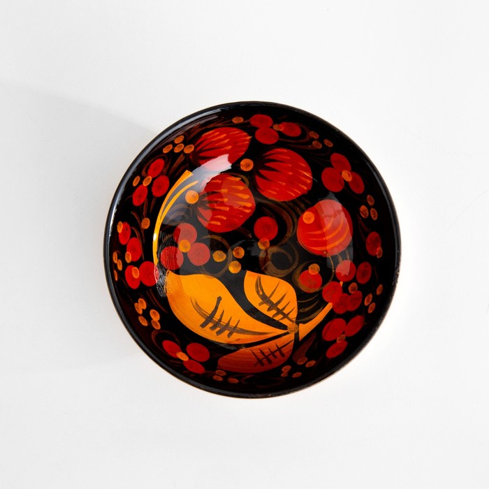 Набор «Розетка с ложкой», 10×4×10 см, хохлома Набор «Розетка с ложкой», 10×4×10 см, хохлома